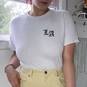 Brandy Melville Cropped Graphic Tee